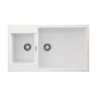 FABIANO Кухонная мойка Quadro 86x50x15 Alpine White (8221.301.0454)